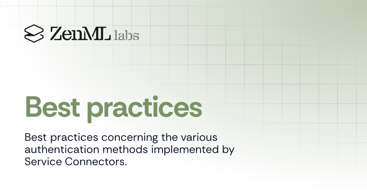 Best practices | Stacks | ZenML - Bridging the gap between ML & Ops